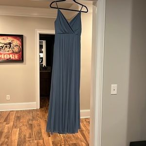 Lulus Medium “All about love slate blue maxi dress”